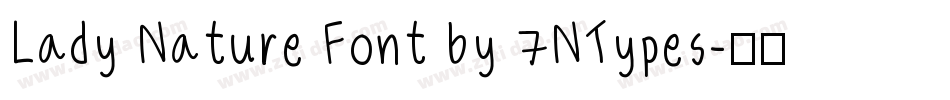 Lady Nature Font by 7NTypes字体转换